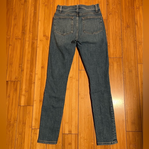 Reformation Harper High Rise Skinny Button Front Jeans Ion Wash Size 25 - Picture 5 of 16